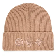 Czapki damskie - Czapka Guess AW5404 POL01 Beżowy - miniaturka - grafika 1