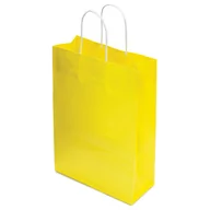 Opakowania i torebki na prezenty - Torba papierowa żółta premium (10 szt.) - wzór TP9 - miniaturka - grafika 1