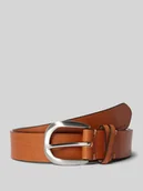 Paski - Pasek skórzany w jednolitym kolorze model ‘NANCY’ - miniaturka - grafika 1