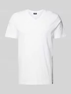 Koszulki męskie - T-shirt z dekoltem w serek - miniaturka - grafika 1