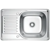 Zlewozmywaki - Zlewozmywak stalowy Kernau KSS M 4566 1B1D Satin - miniaturka - grafika 1