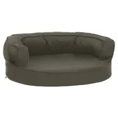 Legowiska dla psów - Vidaxl Legowisko dla psa 60x42 cm stylizowane na lniane ciemnoszare 171289 - miniaturka - grafika 1