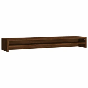 Podstawka pod monitor, brązowy dąb, 100x24x13 cm - Uchwyty do projektorów - miniaturka - grafika 1