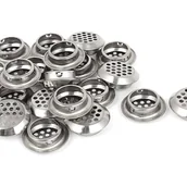 Kratki wentylacyjne - 20 szt. perforowanych otworów wentylacyjnych ze stali nierdzewnej do odprowadzania ciepła, do szafy lub szafki na buty, 35 mm - miniaturka - grafika 1