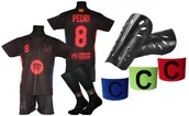 Piłka nożna - PEDRI komplet sportowy strój piłkarski BARCELONA dla dzieci + dodatki - miniaturka - grafika 1
