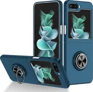 Etui i futerały do telefonów - Pokrowiec König Design kompatybilny z Samsung Galaxy Z Flip5 5G - plastikowe, miękkie etui na telefon - granatowy - miniaturka - grafika 1