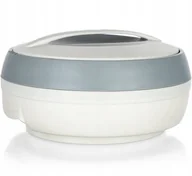 Pojemniki kuchenne - Banquet garnek termiczny z pokrywką COSMOS 3,5 l Ivory + Grey Matt - miniaturka - grafika 1