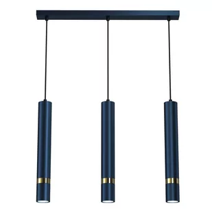 Milagro Lampa wisząca JOKER NAVY BLUE/GOLD 3xGU10 MLP7726 - Lampy sufitowe - miniaturka - grafika 1