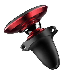 Magnetyczny uchwyt samochodowy do kratki Baseus Magnetic Air Vent (czerwony) - Uchwyty samochodowe do telefonów - miniaturka - grafika 2