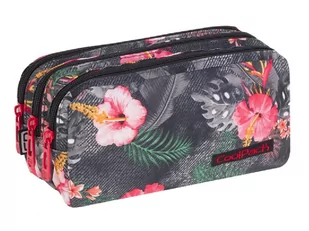 Patio COOLPACK PIÓRNIK SASZETKA TRZYKOMOROWA CORAL HIBISKUS - Piórniki - miniaturka - grafika 1