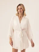 Szlafroki damskie - Szlafrok damski Rhein Esotiq biały M - miniaturka - grafika 1