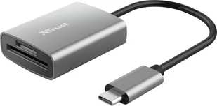 Trust Dalyx szybki czytnik kart USB z aluminium ze złączem USB-C, złącze USB 3.2 generacji. 1 z przyłączem typu C, (Micro) SD, SDHC i SDXC do 2 TB, PC, MacBook, Chromebook, laptop 24136 - Czytniki kart pamięci - miniaturka - grafika 1