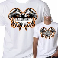 Koszulki męskie - T-Shirt Koszulka Harley Davidson Na Motor Xxl 0400 - miniaturka - grafika 1