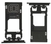 Części serwisowe do telefonów - SZUFLADKA TACKA KARTY SIM SONY XPERIA 5 II CZARNY - miniaturka - grafika 1