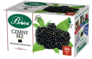 BIFIX BI FIX Czarny bez herbatka owocowa 25 sasz - Śmietanki i dodatki do kawy - miniaturka - grafika 1