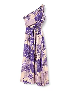 Pinko Agawa Sukienka Marocaine Print T Sukienka Damska, Ny0_nago/Fioletowy, 42 - Sukienki - miniaturka - grafika 1