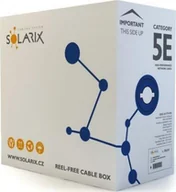 Kable miedziane - Solarix Kabel instalacyjny Solarix FTP, Cat5E, drut, PVC, puszka 305m SXKD-5E-FTP-PVC - miniaturka - grafika 1