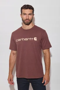 Koszulka Carhartt Heavyweight Logo - Koszulki męskie - miniaturka - grafika 1