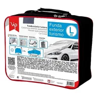 Akcesoria motoryzacyjne - VIP Zewnętrzny pokrowiec na samochód, odporny na kurz, płótno samochodowe na zewnątrz, osłona plandeki odporna na kurz, rozmiar L, szary - miniaturka - grafika 1