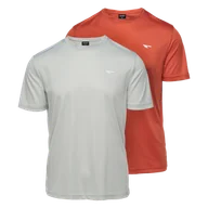 Koszulki męskie - Męska Koszulka z krótkim rękawem HI-TEC JODIN 2 PACK M000273785 – Szary - miniaturka - grafika 1