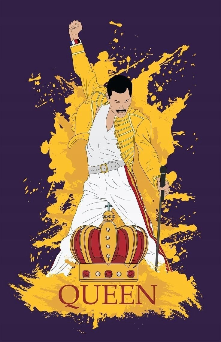 PODKŁADKA POD MYSZ Nadruk 22x18 cm Unikatowy Queen Freddie Mercury Prezent
