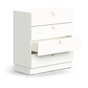 Szafa QBUS, cokół, uchwyty, 868x800x400 mm, biały - Szafy biurowe - miniaturka - grafika 1