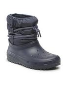 Śniegowce damskie - Crocs Śniegowce Classic Neo Puff Luxe Boot 207312 Granatowy - miniaturka - grafika 1