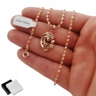 Naszyjniki - ZŁOTY NASZYJNIK DAMSKI / PREZENT DLA KOBIETY ŻONY MAMY CÓRKI + DEDYKACJA - miniaturka - grafika 1