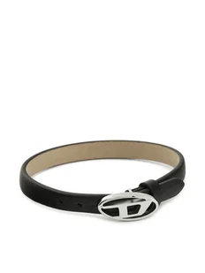 Diesel Bransoletka D Logo DX1516040 Czarny - Bransolety męskie - miniaturka - grafika 1
