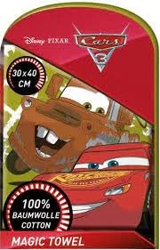 Ręcznik CRAZE CARS 3 Magic Towel McQueen Złomek - Okrycia kąpielowe dla dzieci - miniaturka - grafika 1