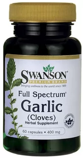 Swanson - Czosnek, 400mg, 60 kapsułek - Suplementy naturalne - miniaturka - grafika 1