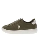 Trampki męskie - U.S. Polo Assn. Sneakersy w kolorze khaki - miniaturka - grafika 1