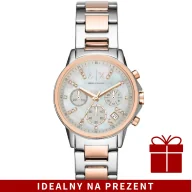 Zegarki damskie - AX4331 Armani Exchange LADY BANKS zegarek AX z bransoletą - miniaturka - grafika 1