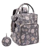 Torebki damskie - Plecak dziewiarski, torba na włóczki, organizer rękodzielnika z portem USB - miniaturka - grafika 1