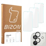 Szkła hartowane na telefon - Bizon Szkło hartowane Bizon Glass Clear - 3 szt. + obiektyw, iPhone 12 5903896180274 - miniaturka - grafika 1