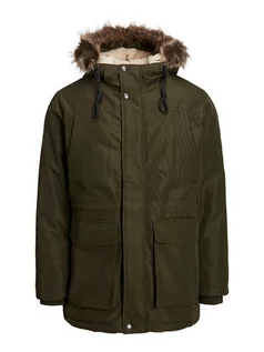 Kurtki męskie - Jack & Jones Parka "David" w kolorze khaki - grafika 1