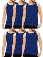 Koszulki męskie - PODKOSZULKA KOSZULKA MĘSKA 100% BAWEŁNA GŁADKA OKRĄGŁY ZESTAW 6-SZT - XL - miniaturka - grafika 1