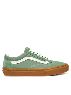 Vans Tenisówki Old Skool VN000D9Y17P1 Zielony - Trampki damskie - miniaturka - grafika 1