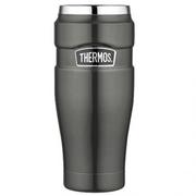 Termosy - Thermos Wodoszczelny termokubek 0,47l metaliczny szary TH-160025 - miniaturka - grafika 1