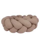 Ochraniacze do łóżeczka - Ochraniacz do łóżeczka warkocz "Wafel cappuccino" - 280cm - miniaturka - grafika 1