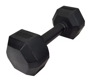 Hantla żeliwna Hex hexagonalna Kawmet 10kg - Hantle i ciężarki - miniaturka - grafika 1
