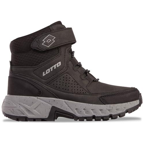 Lotto ALDERTON MID T Unisex dziecięce półdługie kozaki, czarne/szare, 40 EU, czarny szary, 40 EU