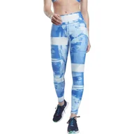 Legginsy - Legginsy sportowe damskie Reebok Lux Bold - Flat On Back - miniaturka - grafika 1