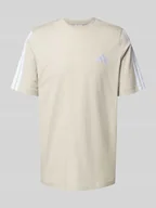 Koszulki męskie - T-shirt z wyhaftowanym logo i okrągłym dekoltem - miniaturka - grafika 1