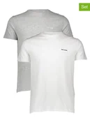Koszulki męskie - Pepe Jeans Koszulki (2 szt.) w kolorze szarym i białym - miniaturka - grafika 1