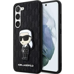 Karl Lagerfeld KLHCS23MSAKLHKPK S23+ S916 hardcase czarny/black Saffiano Monogram Ikonik - Etui i futerały do telefonów - miniaturka - grafika 1