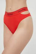 Majtki damskie - Calvin Klein Underwear figi kolor czerwony - miniaturka - grafika 1