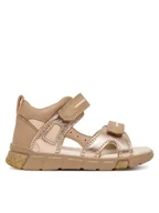 Buty dla dziewczynek - ECCO Sandały Mini Stride 76114161631 Brązowy - miniaturka - grafika 1