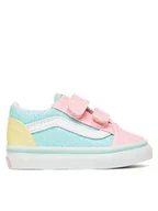 Buty dla dziewczynek - Vans Tenisówki Old Skool V VN000CS6ZQP1 Kolorowy - miniaturka - grafika 1
