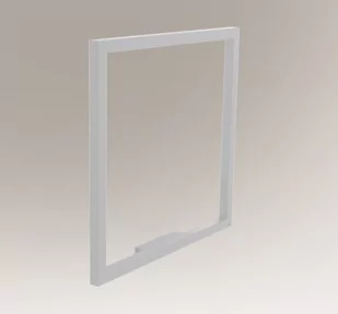 Shilo Industrialna LAMPA kinkiet ZAOSU 7901 prostokątna OPRAWA metalowa ścienna rama frame biała 7901 - Lampy ścienne - miniaturka - grafika 1